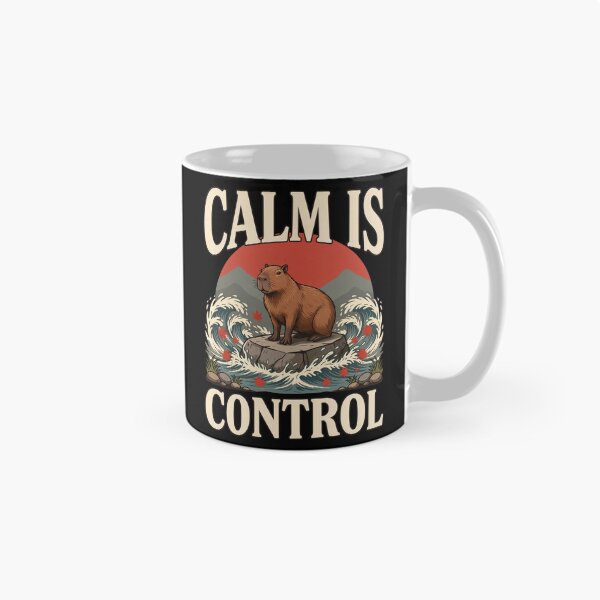 Item preview, Calm Is Control Capybara – Vintage Stoic Zen Design designed and sold by No Excuses Supply.