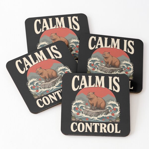 Item preview, Calm Is Control Capybara – Vintage Stoic Zen Design designed and sold by No Excuses Supply.