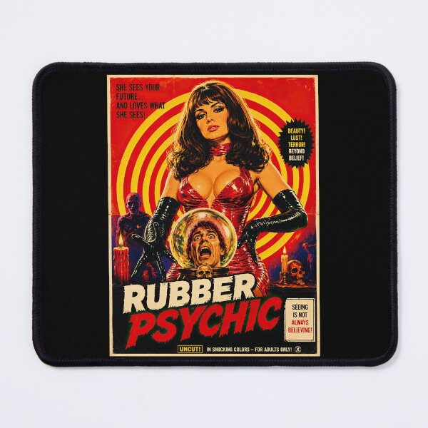 Item preview, Rubber Psychic – Retro Pulp Horror Psychic Poster designed and sold by obstinator.