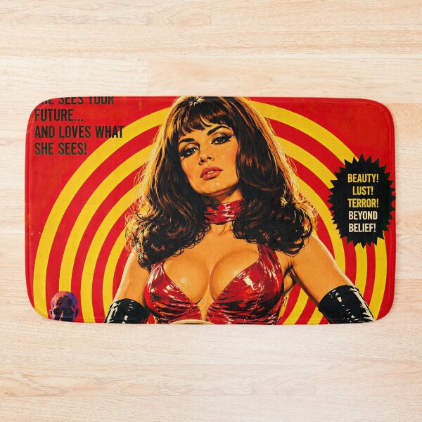 Item preview, Rubber Psychic – Retro Pulp Horror Psychic Poster designed and sold by obstinator.
