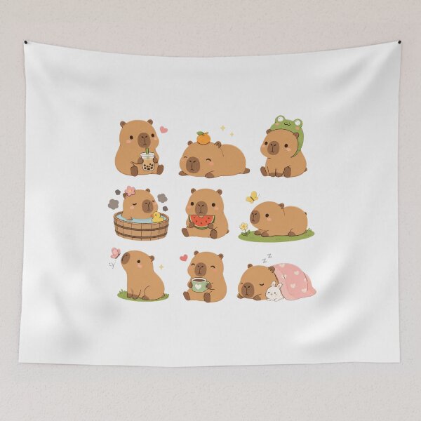 Item preview, Cute Kawaii Capybara Collection designed and sold by MySthore.