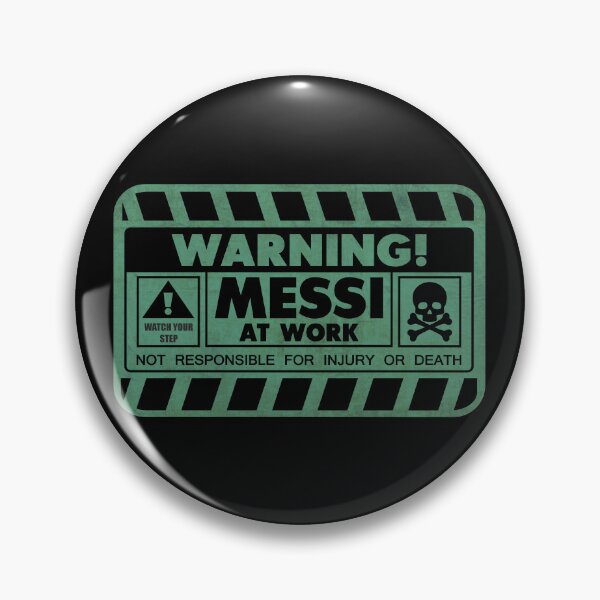 Item preview, Warning Messi At Work designed and sold by helenacooper.