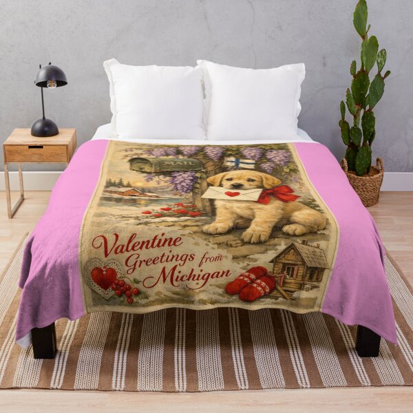 Item preview, Valentine Greetings from Michigan | Northern Michigan Art designed and sold by FreshWaterWares.