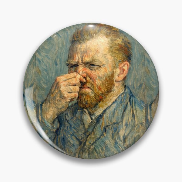 Item preview, Vincent van Gogh Smells Something Awful - Post Impressionist Parody designed and sold by SHHCreations.