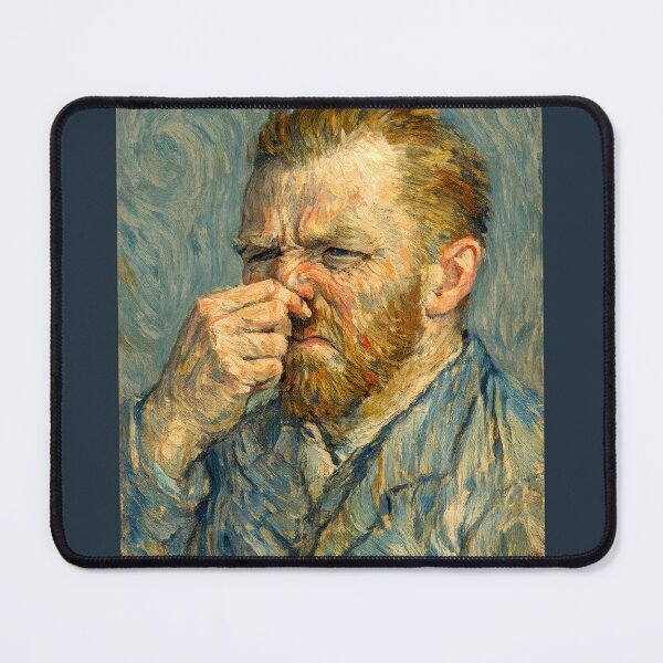 Item preview, Vincent van Gogh Smells Something Awful - Post Impressionist Parody designed and sold by SHHCreations.