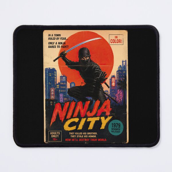 Item preview, Ninja City – 70s Grindhouse Urban Martial Arts Revenge Poster designed and sold by obstinator.