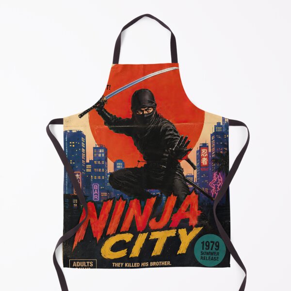 Item preview, Ninja City – 70s Grindhouse Urban Martial Arts Revenge Poster designed and sold by obstinator.