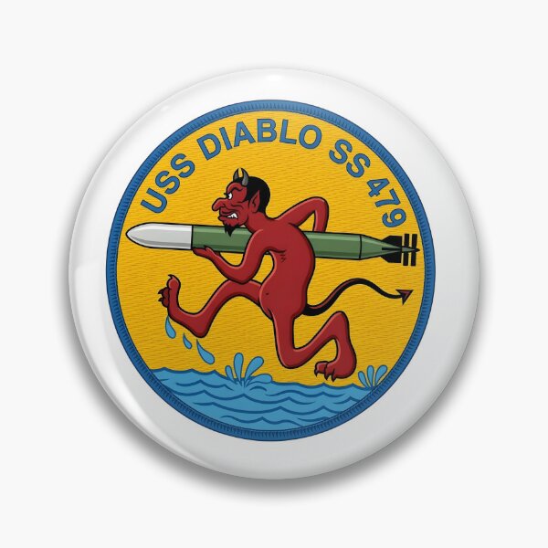 Item preview, US Navy USS Diablo (SS-479) Submarine Insignia Patch designed and sold by CharlieDesings.