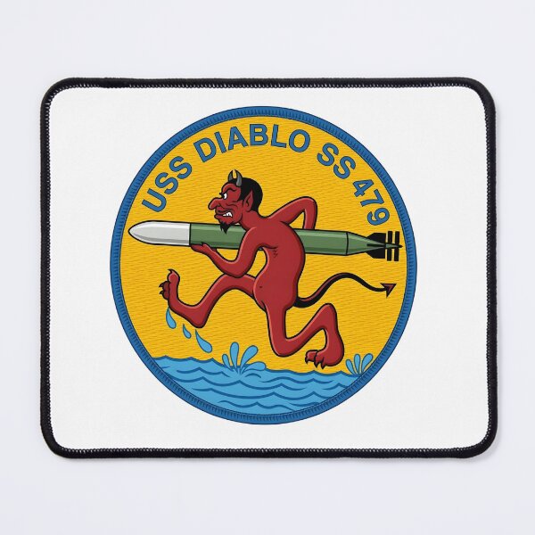 Item preview, US Navy USS Diablo (SS-479) Submarine Insignia Patch designed and sold by CharlieDesings.