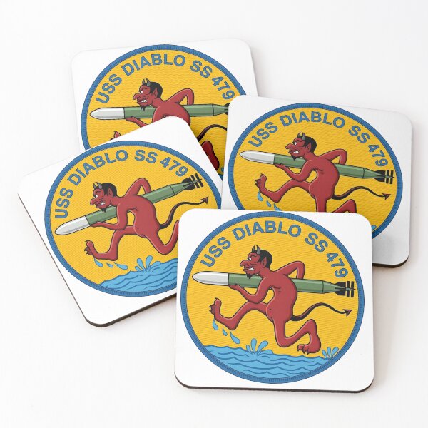 Item preview, US Navy USS Diablo (SS-479) Submarine Insignia Patch designed and sold by CharlieDesings.