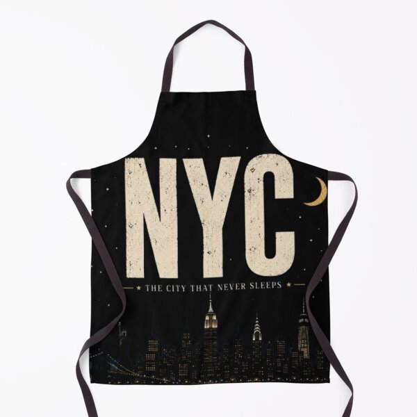 Item preview, NYC After Dark Skyline | New York City Vintage Night Skyline | City That Never Sleeps Sticker & T-Shirt designed and sold by TulipsArtDesigns .