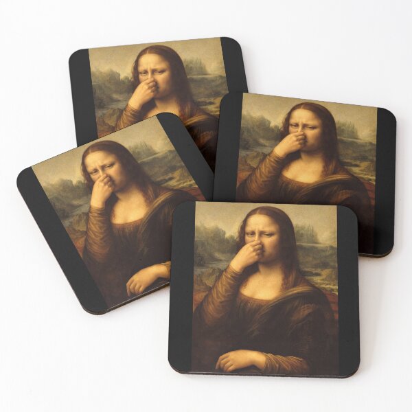 Item preview, Mona Lisa Smells Something Awful - Funny Renaissance Parody designed and sold by SHHCreations.