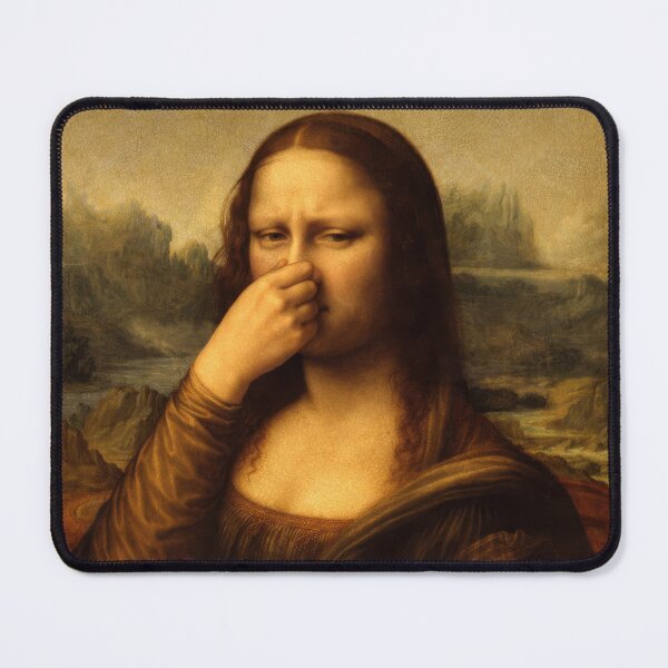 Item preview, Mona Lisa Smells Something Awful - Funny Renaissance Parody designed and sold by SHHCreations.
