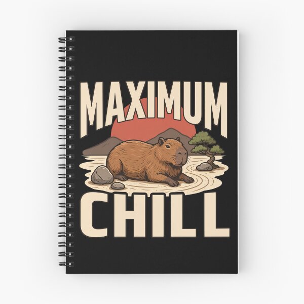 Item preview, Maximum Chill Capybara – Vintage Stoic Zen Design designed and sold by No Excuses Supply.