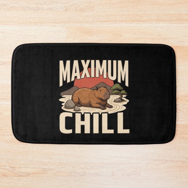 Item preview, Maximum Chill Capybara – Vintage Stoic Zen Design designed and sold by No Excuses Supply.