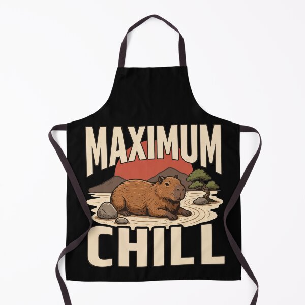 Item preview, Maximum Chill Capybara – Vintage Stoic Zen Design designed and sold by No Excuses Supply.