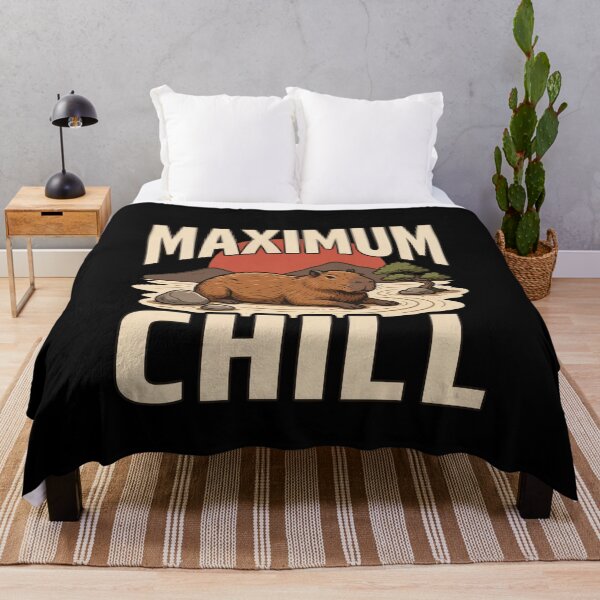 Item preview, Maximum Chill Capybara – Vintage Stoic Zen Design designed and sold by No Excuses Supply.