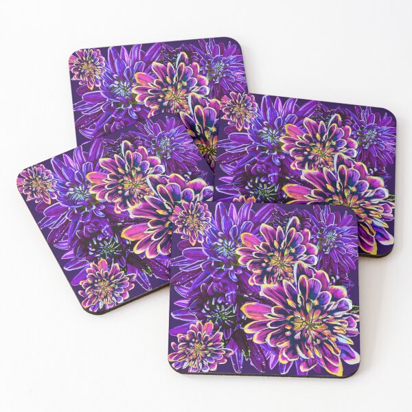 Item preview, Purple Chrysanthemums 4 designed and sold by nastiaart.