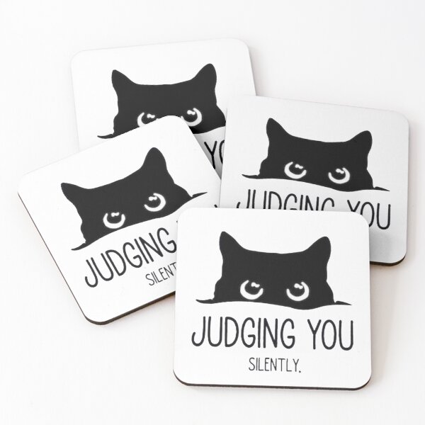 Item preview,  Judging You Silently - Black Cat   designed and sold by Gbriel3.