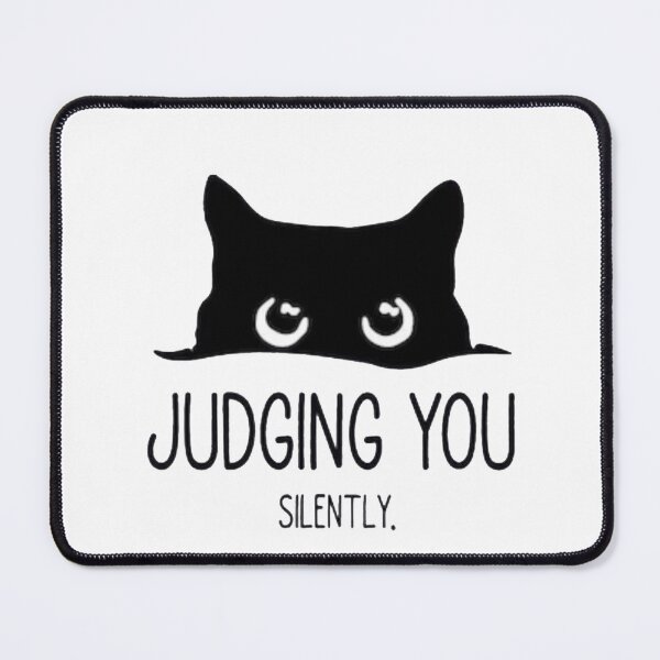 Item preview,  Judging You Silently - Black Cat   designed and sold by Gbriel3.