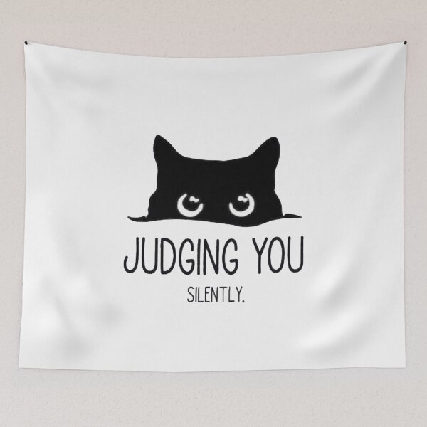 Item preview,  Judging You Silently - Black Cat   designed and sold by Gbriel3.