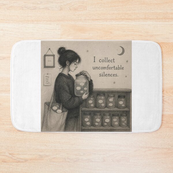 Item preview, I collect uncomfortable silences. designed and sold by CinemaChronik.