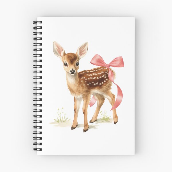 Item preview, Cute Baby Deer with Pink Bow designed and sold by sunnivamla.