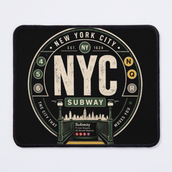 Item preview, NYC Subway Heritage | Vintage New York Transit Badge | Retro Subway Sticker & T-Shirt designed and sold by TulipsArtDesigns .