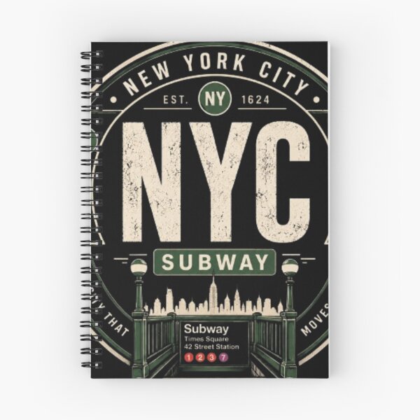 Item preview, NYC Subway Heritage | Vintage New York Transit Badge | Retro Subway Sticker & T-Shirt designed and sold by TulipsArtDesigns .