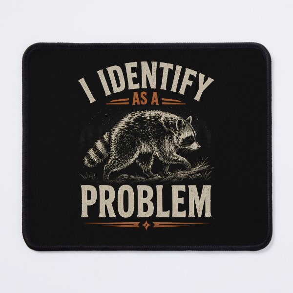 Item preview, Cute Best I Identify As A Problem Jimothy Viral Raccoon Meme designed and sold by BornBorn.