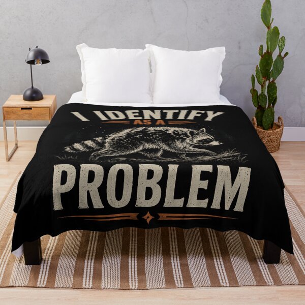 Item preview, Cute Best I Identify As A Problem Jimothy Viral Raccoon Meme designed and sold by BornBorn.