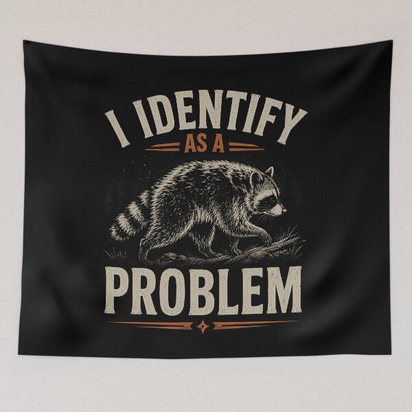 Item preview, Cute Best I Identify As A Problem Jimothy Viral Raccoon Meme  designed and sold by BornBorn.