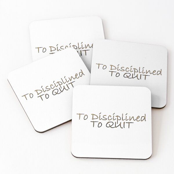 Item preview, Too disciplined to quit designed and sold by Positive Mindzet!.