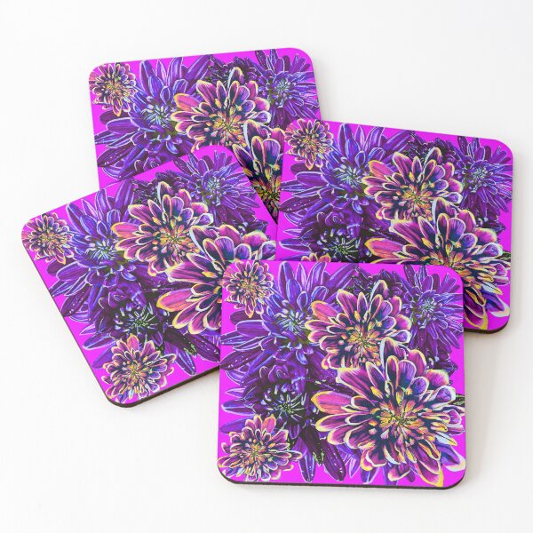 Item preview, Purple Chrysanthemums 5 designed and sold by nastiaart.