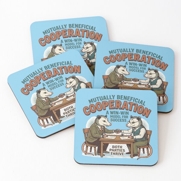Item preview, Mutually beneficial cooperation - Two opossums for a win-win model designed and sold by ParadoxParadox.