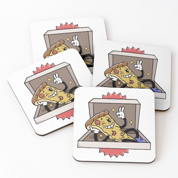 Item preview, Cool Vintage Pizza Slice Mascot Cartoon designed and sold by RiderSpoon.