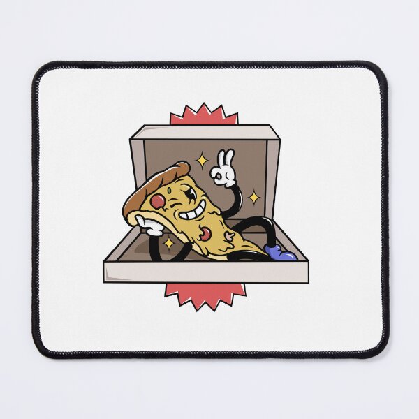Item preview, Cool Vintage Pizza Slice Mascot Cartoon designed and sold by RiderSpoon.