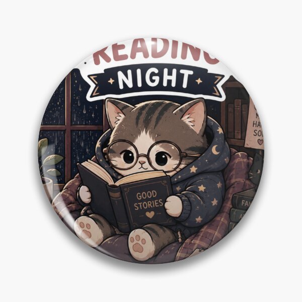Item preview, Midnight Bookworm Kitty Escape Sticker  designed and sold by Designertanya.