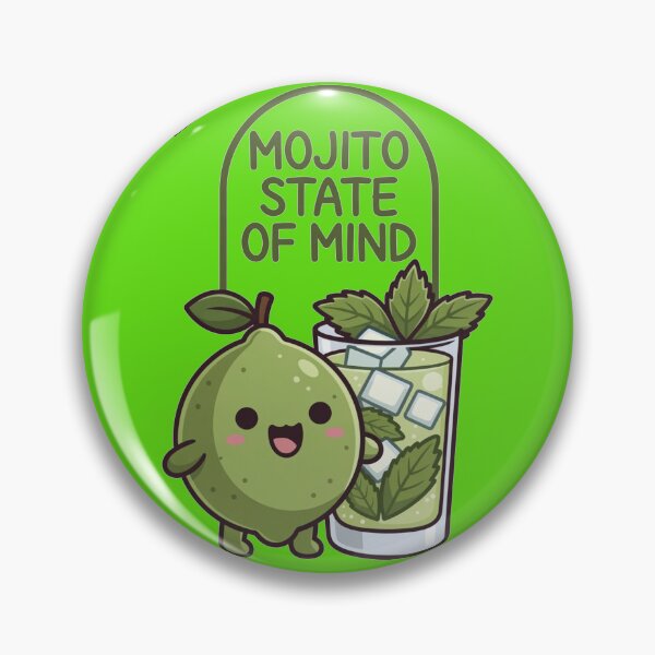 Item preview, Mojito State Of Mind Cute Kawaii Lime Cocktail Lover Design designed and sold by katiecorners.