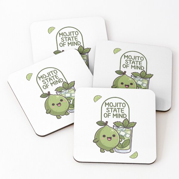 Item preview, Mojito State Of Mind Cute Kawaii Lime Cocktail Lover Design designed and sold by katiecorners.