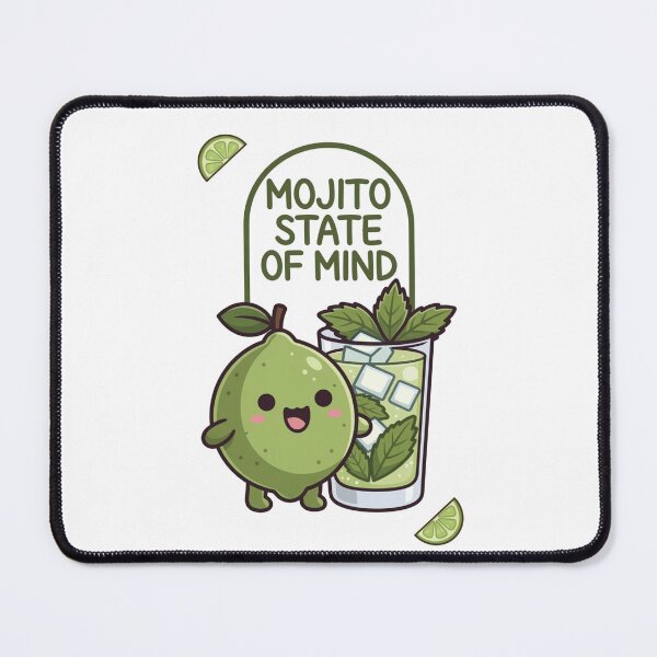Item preview, Mojito State Of Mind Cute Kawaii Lime Cocktail Lover Design designed and sold by katiecorners.