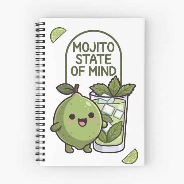 Item preview, Mojito State Of Mind Cute Kawaii Lime Cocktail Lover Design designed and sold by katiecorners.