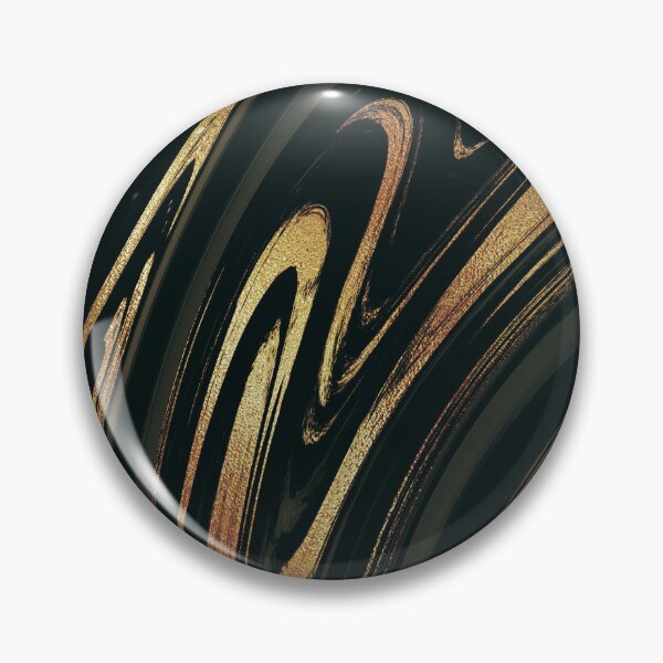 Item preview, Marbled Golden And Black Swirls Ombre Design designed and sold by DEC02.