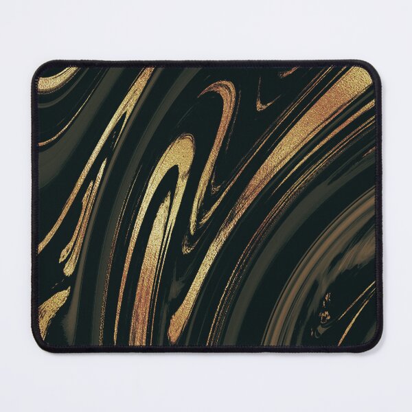 Item preview, Marbled Golden And Black Swirls Ombre Design designed and sold by DEC02.