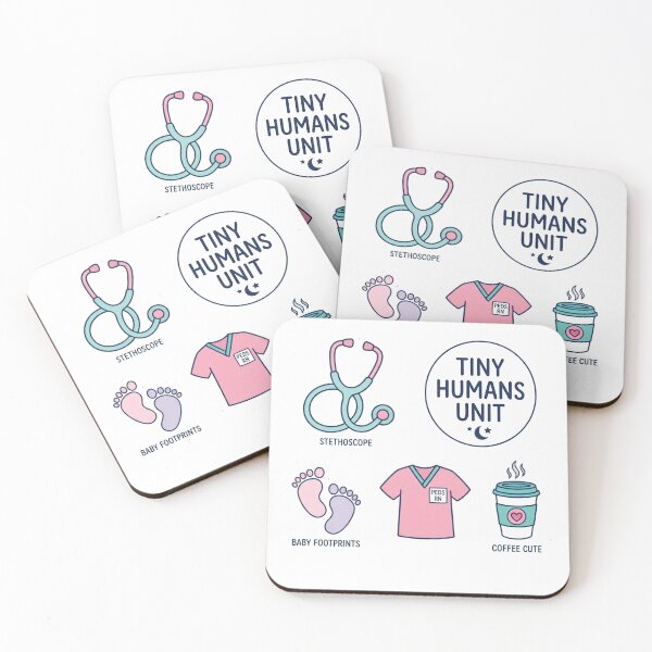 Item preview, Tiny Humans Unit Cute Pediatric Nurse Sticker Pack designed and sold by Nurse Craft Studio.