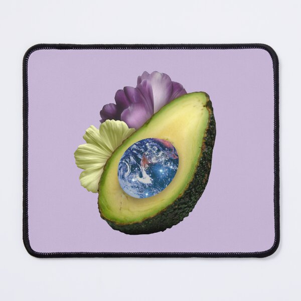Item preview, Magical avocado with the Earth and flowers collage designed and sold by mgro-art.