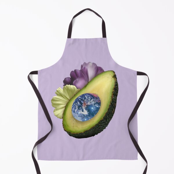 Item preview, Magical avocado with the Earth and flowers collage designed and sold by mgro-art.