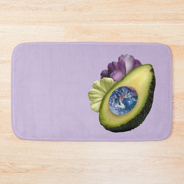 Item preview, Magical avocado with the Earth and flowers collage designed and sold by mgro-art.