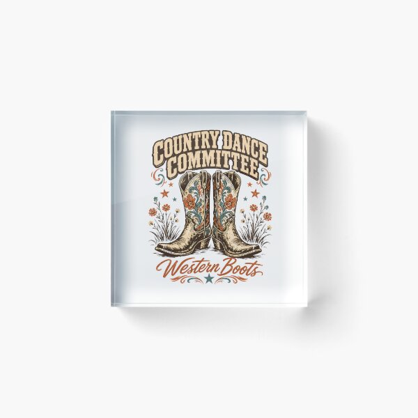 Item preview, Country Dance Committee - Vintage Western Cowboy Boots designed and sold by BumbleBloom7.