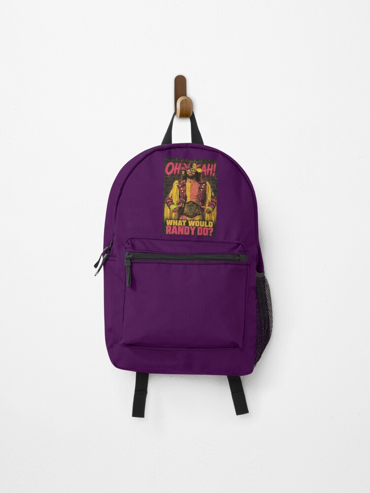 Thumbnail 1 of 3, Backpack, What would Randy do? designed and sold by TeeCodes.